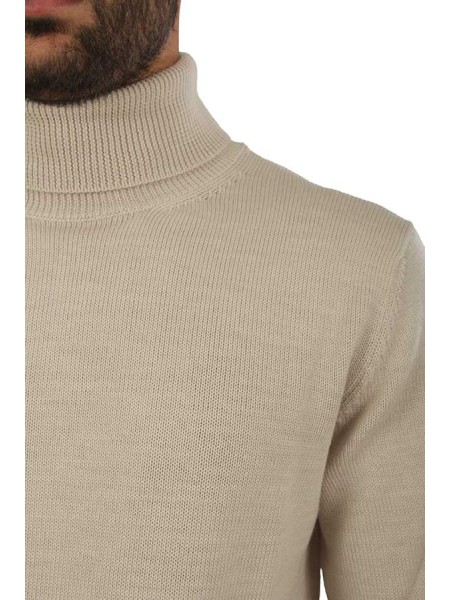 Maglia Roberto Collina Dolcevita Beige